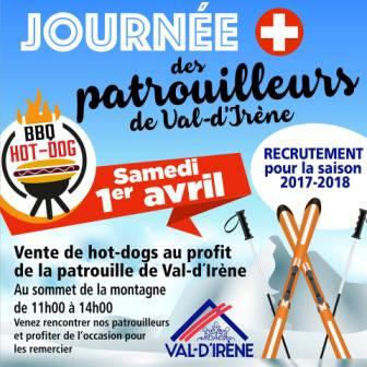 VAL-D IRÈNE - JOURNÉE DES PATROUILLEURS CE SAMEDI VAL-D IRÈNE - JOURNÉE DES PATROUILLEURS CE SAMEDI