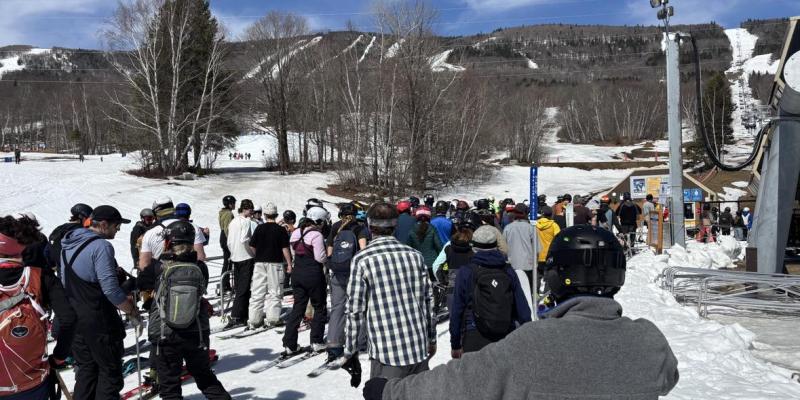 Mont-Sainte-Anne - ça en dit long sur la popularité de cette journée 
